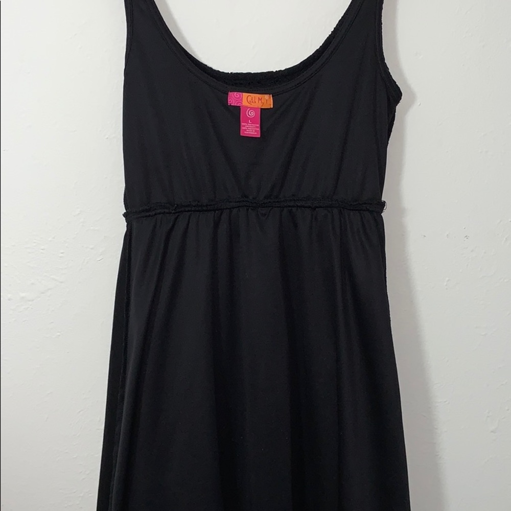 Black Lace Party Dress w/ Slip - Picture 6 of 6